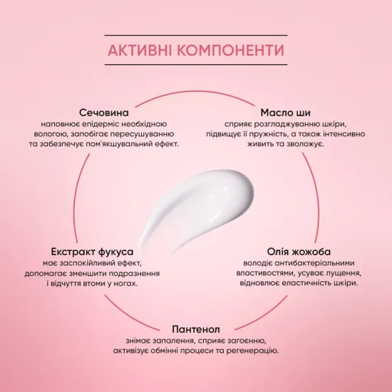 Успокаивающий бальзам для ног с мочевиной, пантенолом и экстрактом фукуса Shelly 100 мл